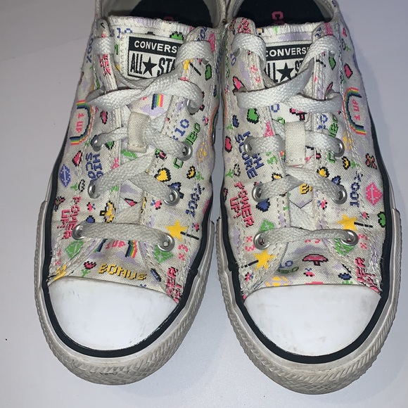 Converse All Star Video Game Sneakers Junior Size 4 - Picture 2 of 7